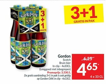 Intermarché Gordon Scotch Bruin bier aanbieding