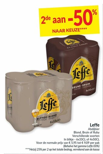 Intermarché Leffe Abdijbier aanbieding