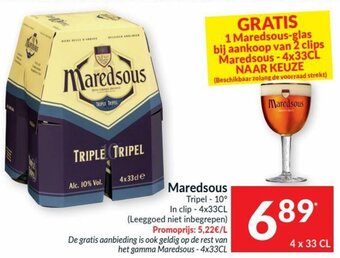 Intermarché Maredsous Tripel aanbieding