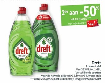 Intermarché Dreft Afwasmiddel aanbieding
