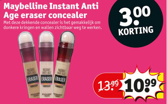 Kruidvat Maybelline Instant Anti Age eraser concealer aanbieding
