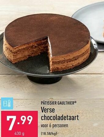 ALDI Verse chocoladetaart aanbieding