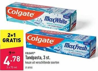 ALDI Tandpasta aanbieding