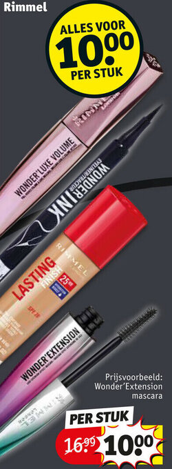 Kruidvat Wonder'Extension mascara aanbieding