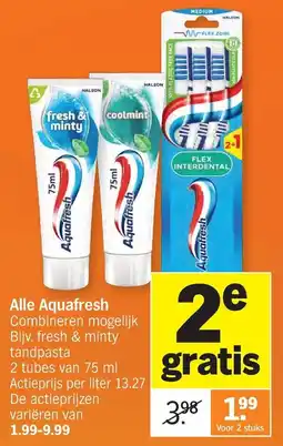 Albert Heijn Alle Aquafresh aanbieding