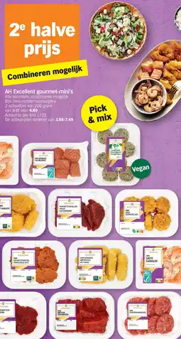 Albert Heijn AH Excellent gourmet-mini's aanbieding