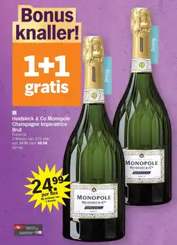 Albert Heijn Heidsieck & Co Monopole Champagne Impératrice Brut aanbieding