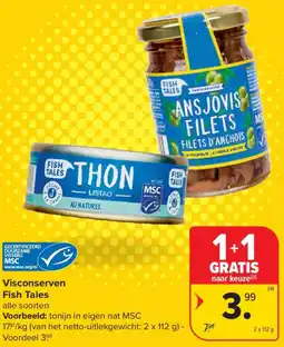 Carrefour Visconserven Fish Tales aanbieding