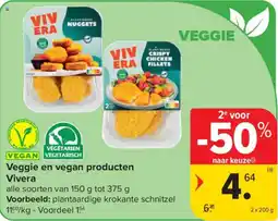 Carrefour Veggie en vegan producten Vivera aanbieding