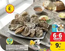 Carrefour Fijne holle oesters van Normandië Kwaliteitsketen Carrefour aanbieding