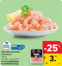 Carrefour Noordse garnalen Carrefour aanbieding