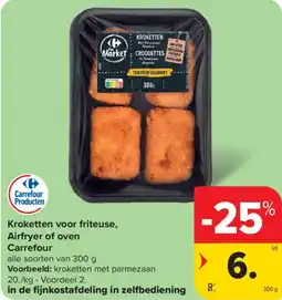 Carrefour Kroketten voor friteuse, Airfryer of oven Carrefour aanbieding