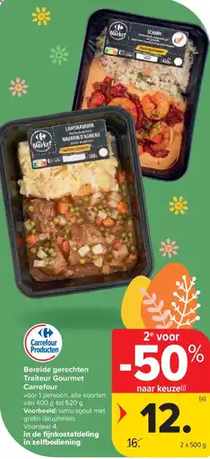 Carrefour Bereide gerechten Traiteur Gourmet Carrefour aanbieding
