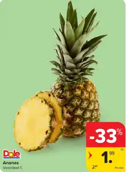 Carrefour Ananas aanbieding