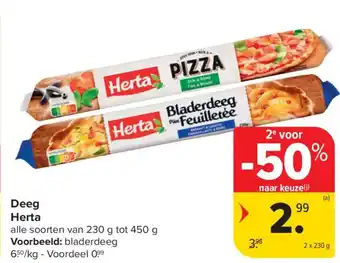 Carrefour Deeg Herta aanbieding