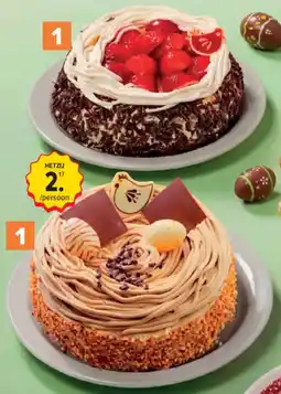 Carrefour Nestje met mokka boterroom of nestje met witte chocolade aanbieding