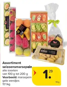 Carrefour Assortiment Seizoensmarsepein aanbieding
