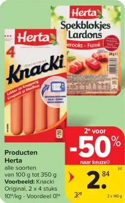 Carrefour Producten Herta aanbieding
