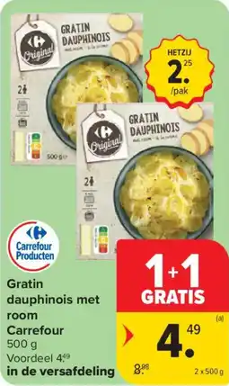 Carrefour Gratin dauphinois met room Carrefour aanbieding