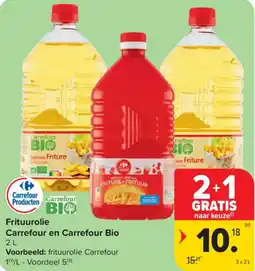 Carrefour Frituurolie Carrefour en Carrefour Bio aanbieding