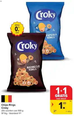 Carrefour Chips Rings Croky aanbieding
