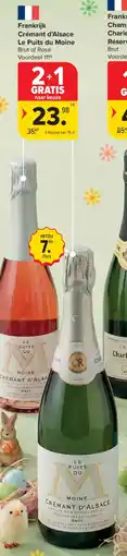 Carrefour Frankrijk Crémant d'Alsace Le Puits du Moine aanbieding