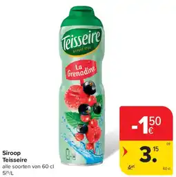 Carrefour Siroop Teisseire aanbieding