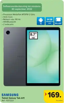 Carrefour Samsung Tablet Galaxy Tab A11 aanbieding