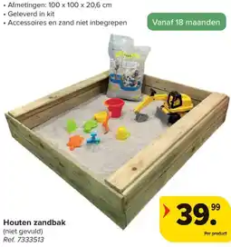 Carrefour Houten Zandbak aanbieding