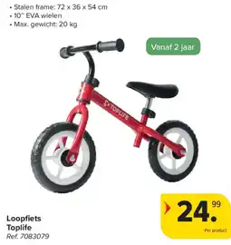 Carrefour Loopfiets Toplife aanbieding