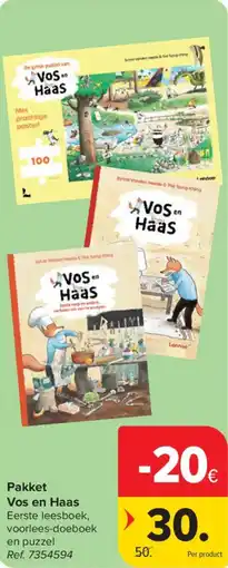 Carrefour Pakket Vos en Haas aanbieding