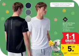 Carrefour Sport-T-shirt Quick Dry voor Heren aanbieding