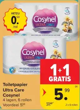 Carrefour Toiletpapier Ultra Care Cosynel aanbieding