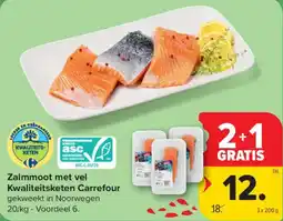 Carrefour Market Zalmmoot met vel Kwaliteitsketen Carrefour aanbieding