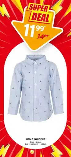 Trafic HEMD JONGENS aanbieding