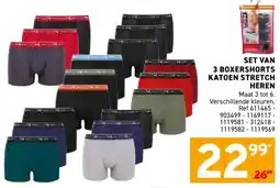 Trafic SET VAN 3 BOXERSHORTS KATOEN STRETCH HEREN aanbieding