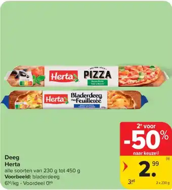 Carrefour Market Deeg Herta aanbieding