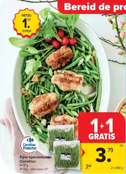 Carrefour Market Fijne sperziebonen Carrefour aanbieding