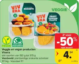 Carrefour Market Veggie en vegan producten Vivera aanbieding
