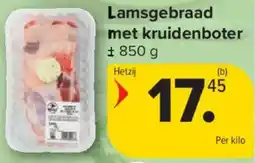 Carrefour Market Lamsgebraad met kruidenboter aanbieding