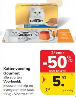 Carrefour Market Kattenvoeding Gourmet aanbieding