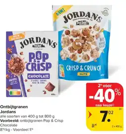 Carrefour Market Ontbijtgranen Jordans aanbieding