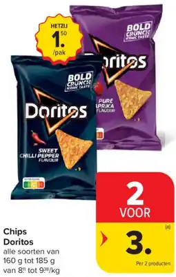 Carrefour Market Chips Doritos aanbieding