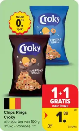 Carrefour Market Chips Rings Croky aanbieding