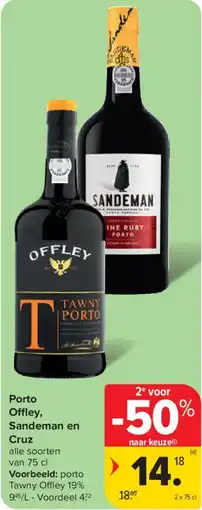 Carrefour Market Porto Offley, Sandeman en Cruz aanbieding