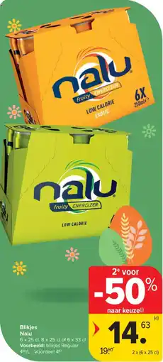 Carrefour Market Blikjes Nalu aanbieding