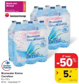 Carrefour Market Bronwater Emma Carrefour aanbieding