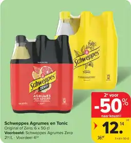Carrefour Market Schweppes Agrumes en Tonic aanbieding