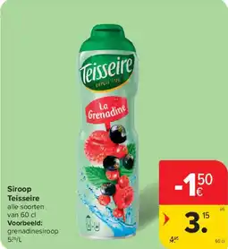 Carrefour Market Siroop Teisseire aanbieding