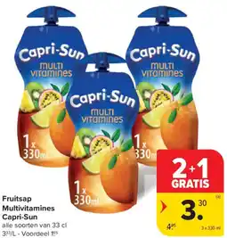 Carrefour Market Fruitsap Multivitamines Capri-Sun aanbieding